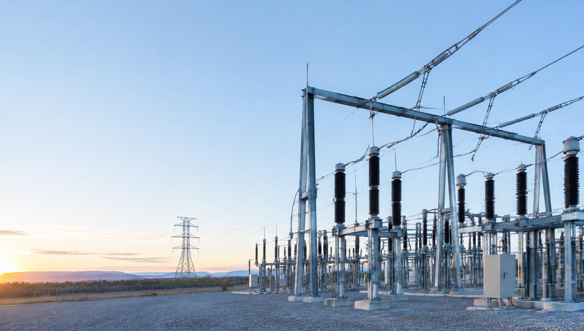 High-voltage outdoor substation